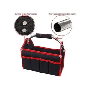 HAUTMEC TB0001 Bolsa de herramientas con tapa abierta_3