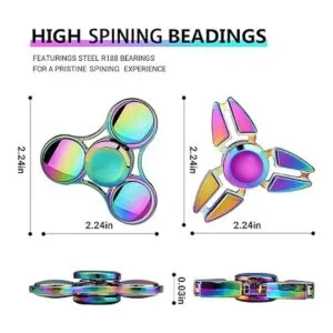 SCIONE Juguete giratorio de metal para la ansiedad todos_3