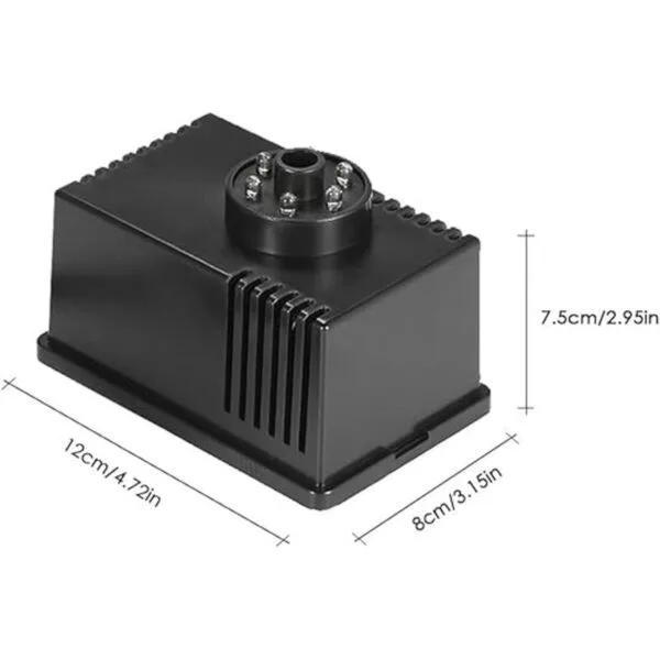 Decdeal Fuente de bomba de agua sumergible de 10 W 160 GPH_7