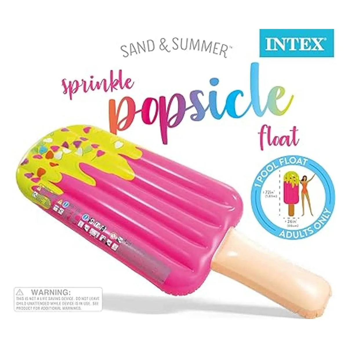 Intex Flotador inflable de piscina con estampado realista_4
