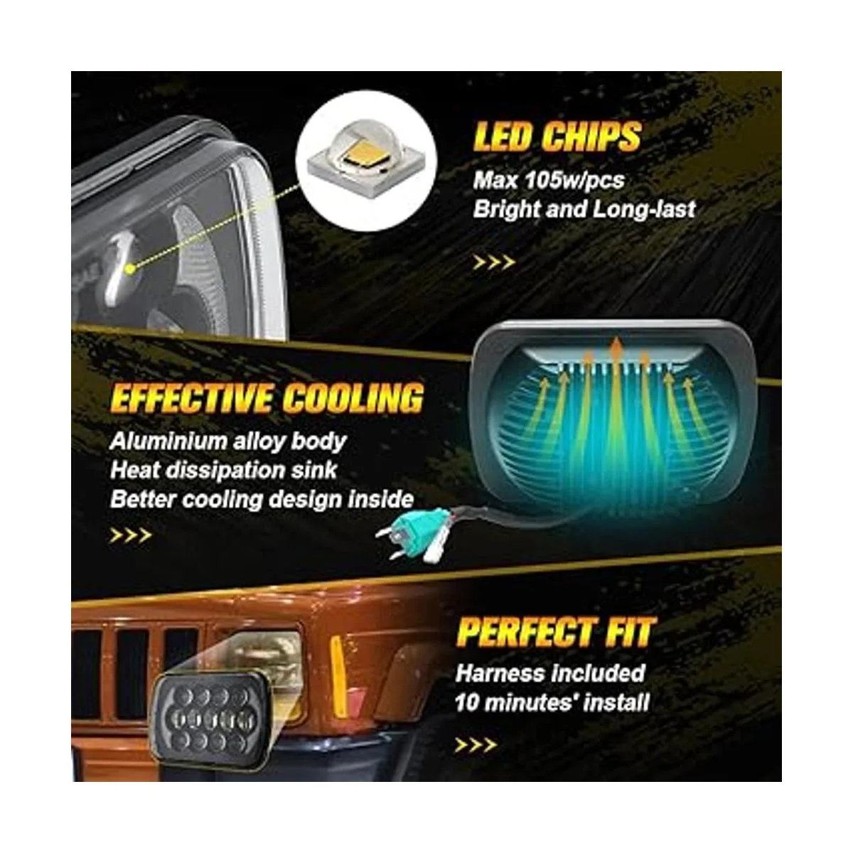 SPL Proyector LED de 105 W más brillante de 5 x 7_6