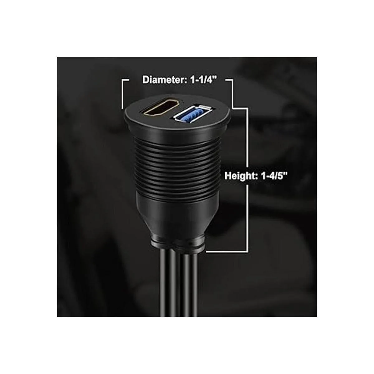 BATIGE USB 3.0 y HDMI a HDMI USB 3.0 AUX Panel de_4