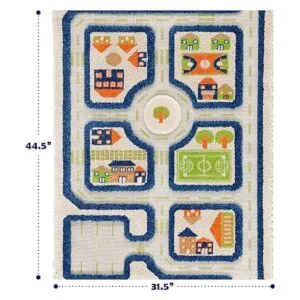 IVI Alfombra gruesa 3D para niños con diseño colorido de_3