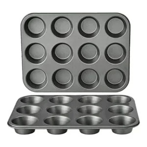 Sartén antiadherente para magdalenas 12 tazas juego de 2_1