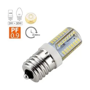 Bombilla LED E17 de base intermedia de 120 V CA luz de_2