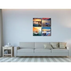 Pyradecor Sunset Sea Beach Cuadros modernos de paisaje_5