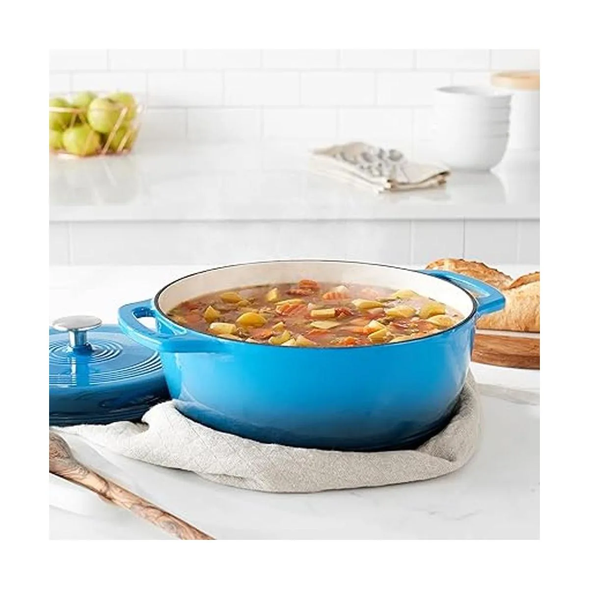 Horno holandés cubierto de hierro fundido esmaltado 6_5