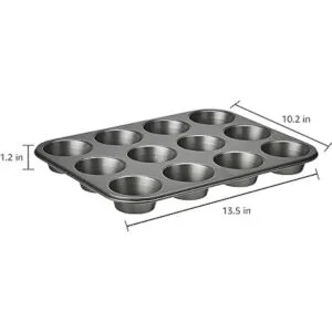 Sartén antiadherente para magdalenas 12 tazas juego de 2_3
