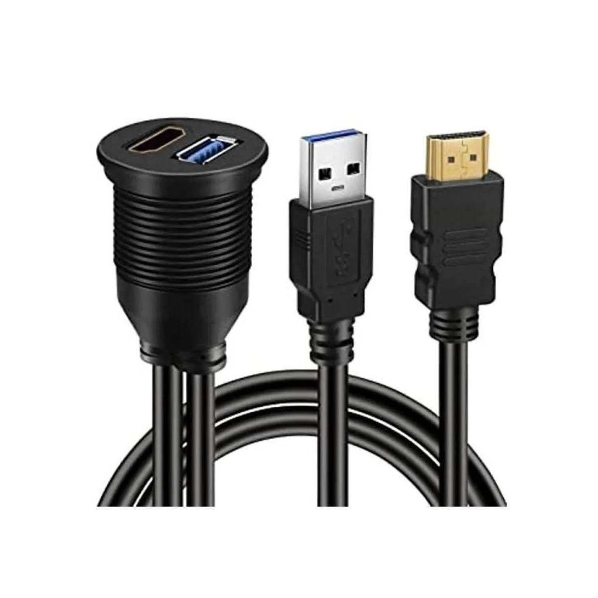 BATIGE USB 3.0 y HDMI a HDMI USB 3.0 AUX Panel de_1