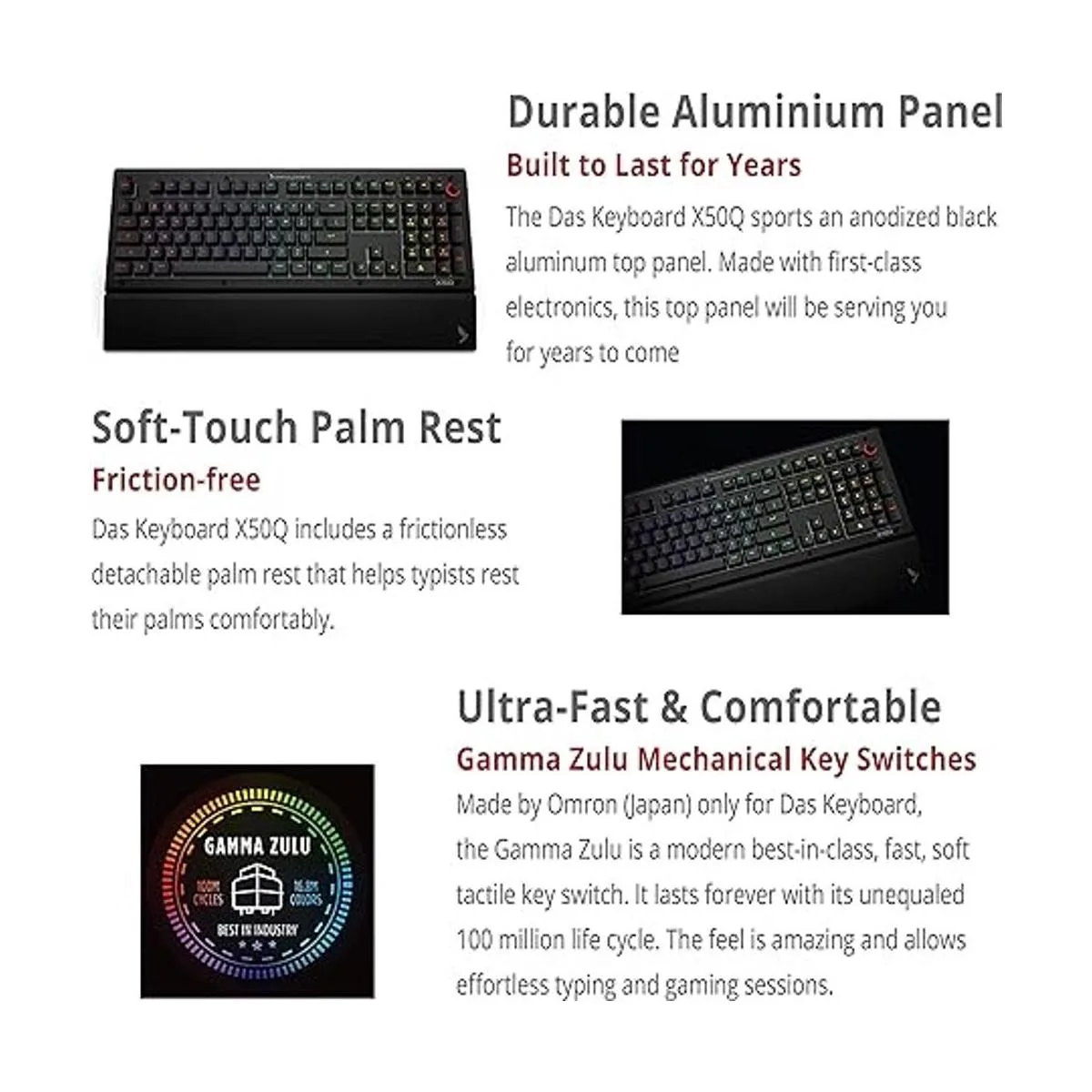 Das Keyboard X50Q Teclado mecánico RGB programable para_6
