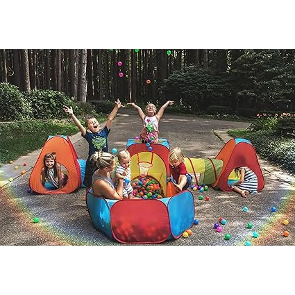 Playz Pozo de bolas tienda de campaña y túneles para_3