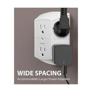 Fosmon 6 toma de corriente adaptador de pared ETL_4