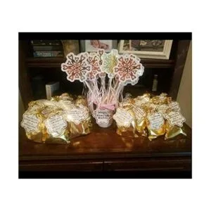 BEAVOING Paquete de 100 bolsas de organza con cordón_2