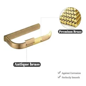 BigBig Home Juego de soporte de papel higiénico antiguo_3