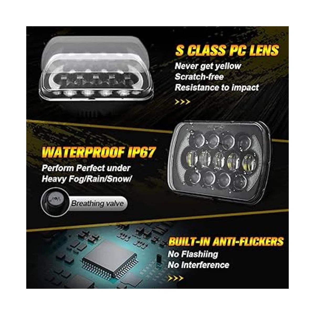 SPL Proyector LED de 105 W más brillante de 5 x 7_5