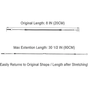 Cordones de sujeción elásticos paquete de 8 para_3