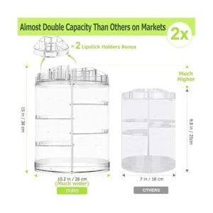 Organizador de maquillaje rotativo organizador de_2