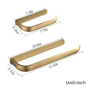 BigBig Home Juego de soporte de papel higiénico antiguo_5