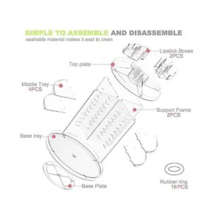 Organizador de maquillaje rotativo organizador de_4