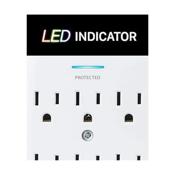6 Soporte de pared de salida Surge Protector Fosmon ETL_4