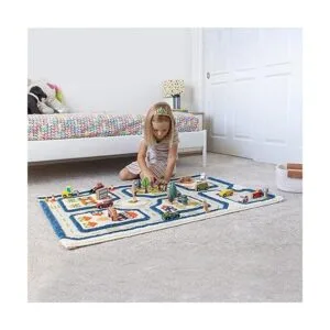 IVI Alfombra gruesa 3D para niños con diseño colorido de_2