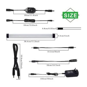 AIBOO Iluminación LED regulable para debajo del gabinete_3