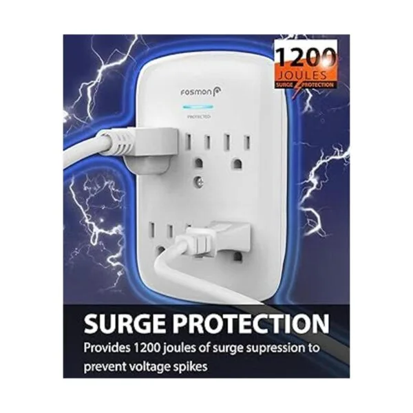 6 Soporte de pared de salida Surge Protector Fosmon ETL_2