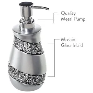 Creative Scents Dispensador de jabón líquido de mosaico_6