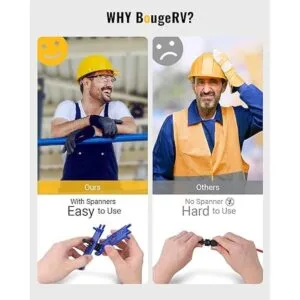 BougeRV 12 conectores solares con llaves inglesas_2