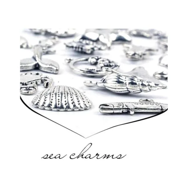 BronaGrand 40 dijes mixtos de plata antigua para hacer_5