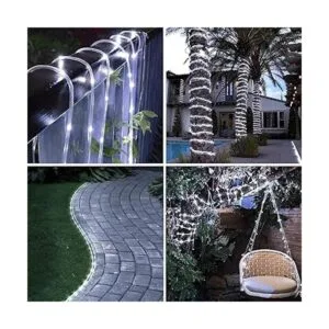 RUICHEN Tira de luces solares para exteriores 16.5 pies_5