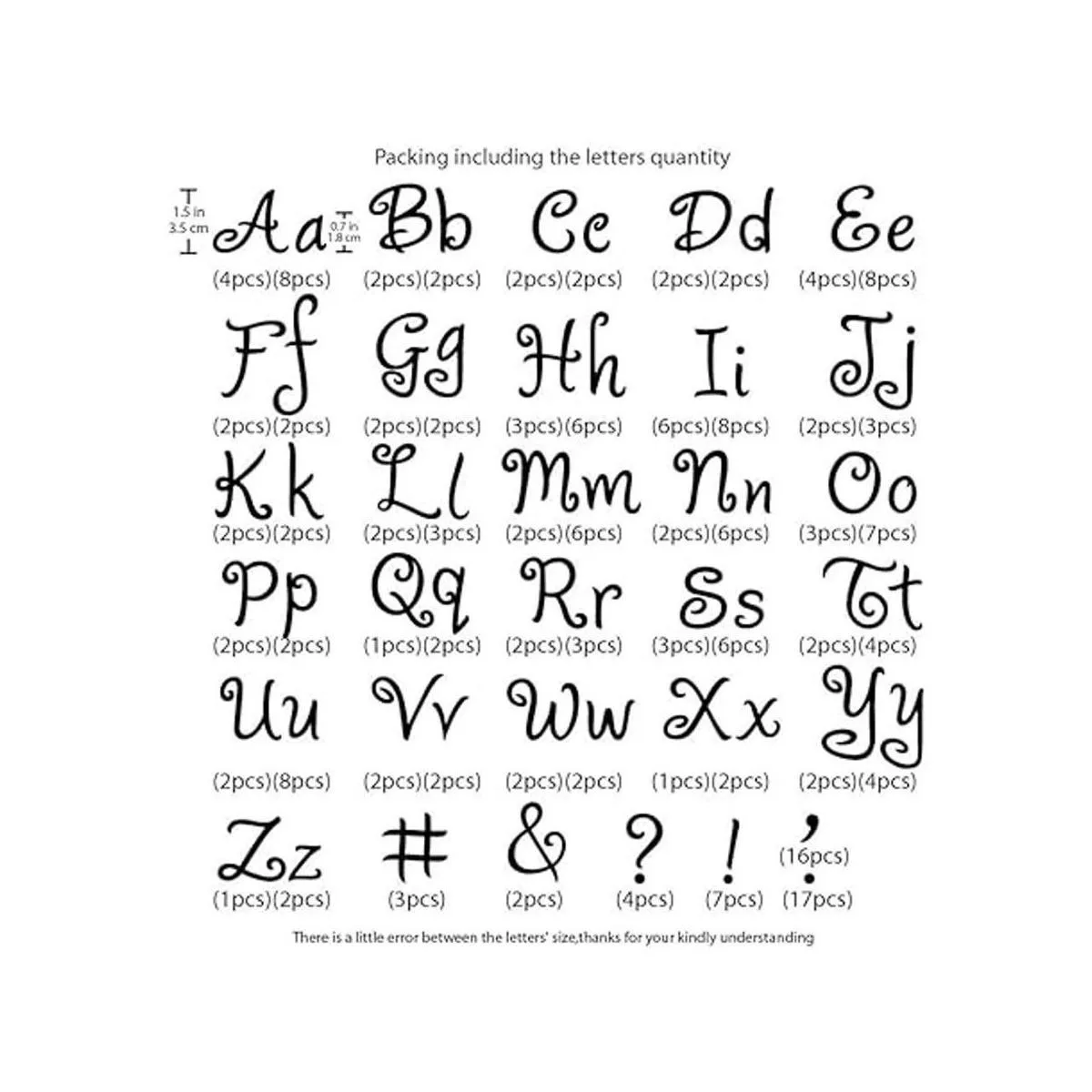 Magfok Letras termoon de 1.5 pulgadas para ropa flock de_2