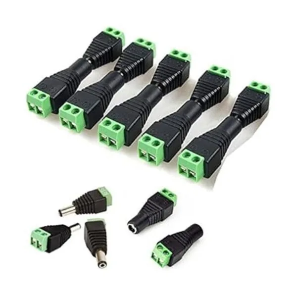 HiLetgo 10Pair macho hembra 0.217 x 0.083 in DC enchufe de_2