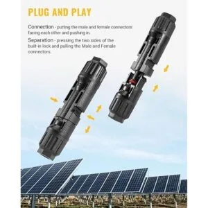 BougeRV 12 conectores solares con llaves inglesas_5