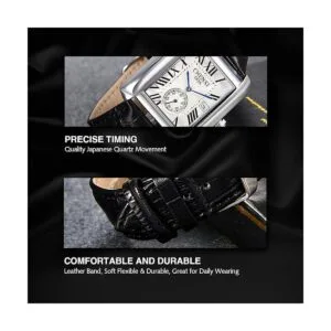 Avaner Reloj cuadrado para hombre reloj de pulsera de_5