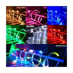 RUICHEN Tira de luces solares para exteriores 16.5 pies_2