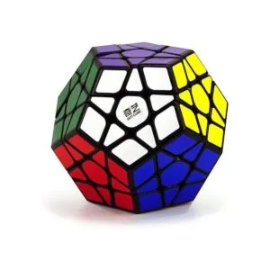 CuberSpeed Qiyi Megaminx Cubo mágico negro Mofangge QiYi_5