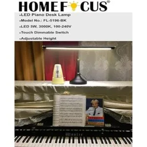 HomeFocus Lámpara de mesa LED de piano lámpara de mesa de_2