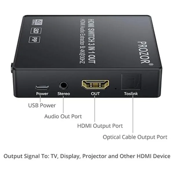 Interruptor HDMI 3x1 con extractor de audio interruptor_2