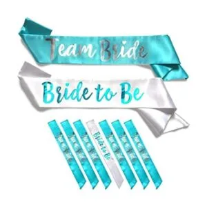 Team Bride Juego de bandas de satén de 7 piezas_1
