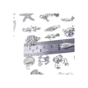 BronaGrand 40 dijes mixtos de plata antigua para hacer_3