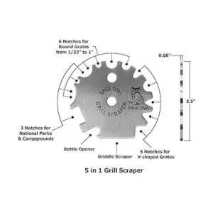 The Sage Owl Great Grill Scraper Herramienta limpiadora_2