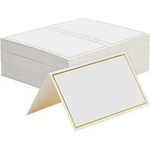 Paquete de 100 tarjetas pequeñas de papel para mesa con_1