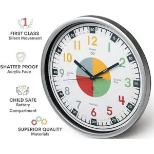 OWLCONIC Reloj de enseñanza para contar la hora reloj_2