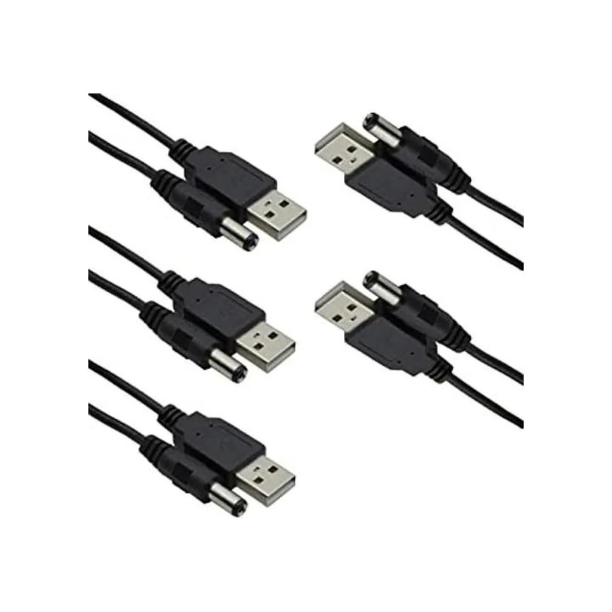 HiLetgo 5 unidades USB 2.0 A macho a CC 0.217x0.083 in 5_1