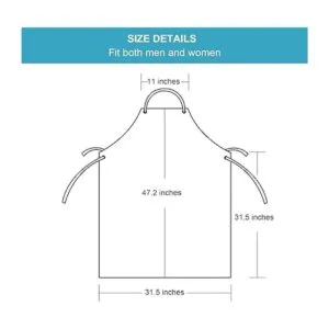 Surblue Delantal de vinilo de goma impermeable delantal_5