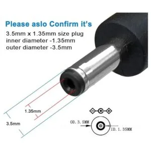 SCOVEE Cable de alimentación USB a CC de 0.138 in x 0.053_3