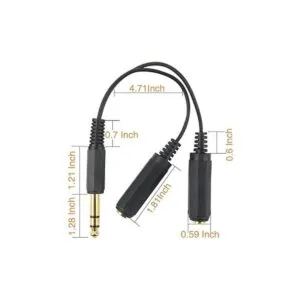 DISINO Divisor de 14 cable divisor TRS estéreo macho a_3