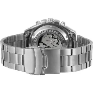 FORSINING Reloj de pulsera de acero inoxidable para hombre_3