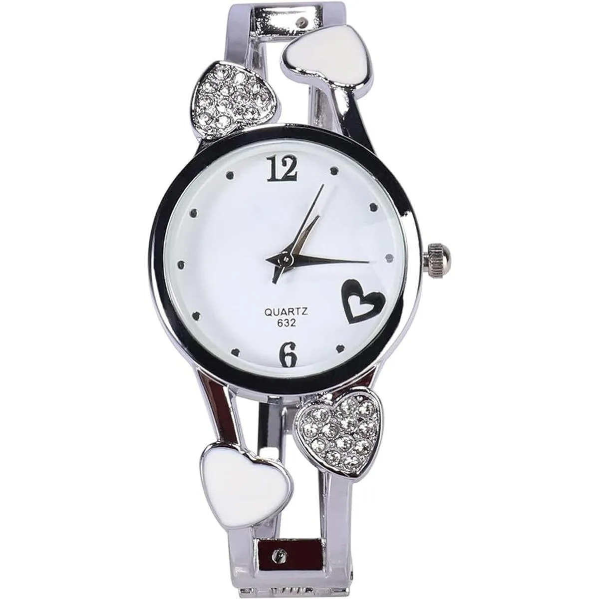 Bangle Watches for Women Bracelet Quartz with Rhinestone_1